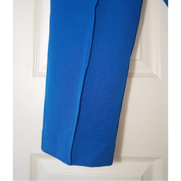 Worthington ankle Leg Dress Pants Women's Blue Stretch size 12S - Picture 3 of 7
